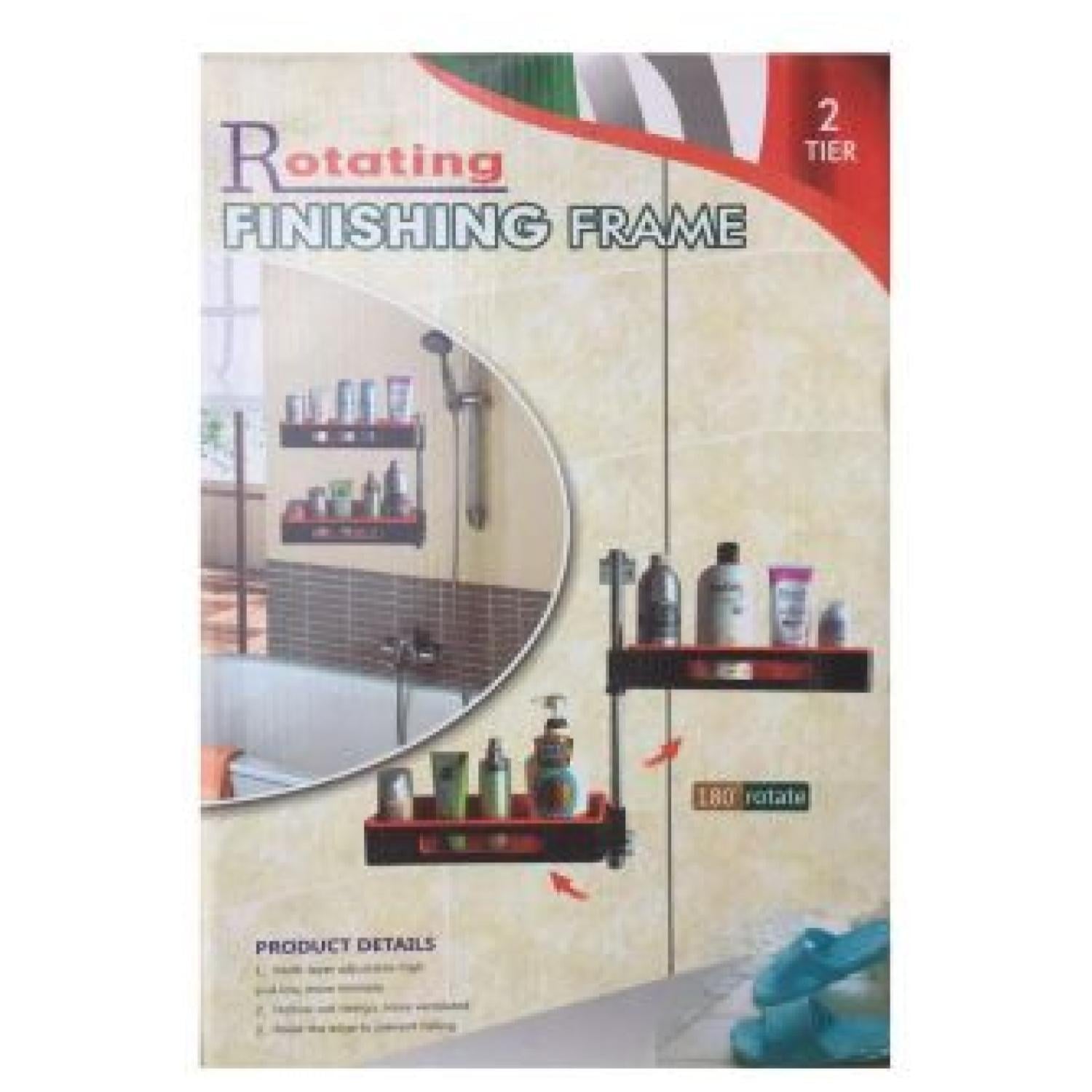 ESTANTE ORGANIZADOR ESQUINERO 2 NIVELES PARA COCINA O BAÑO - 1