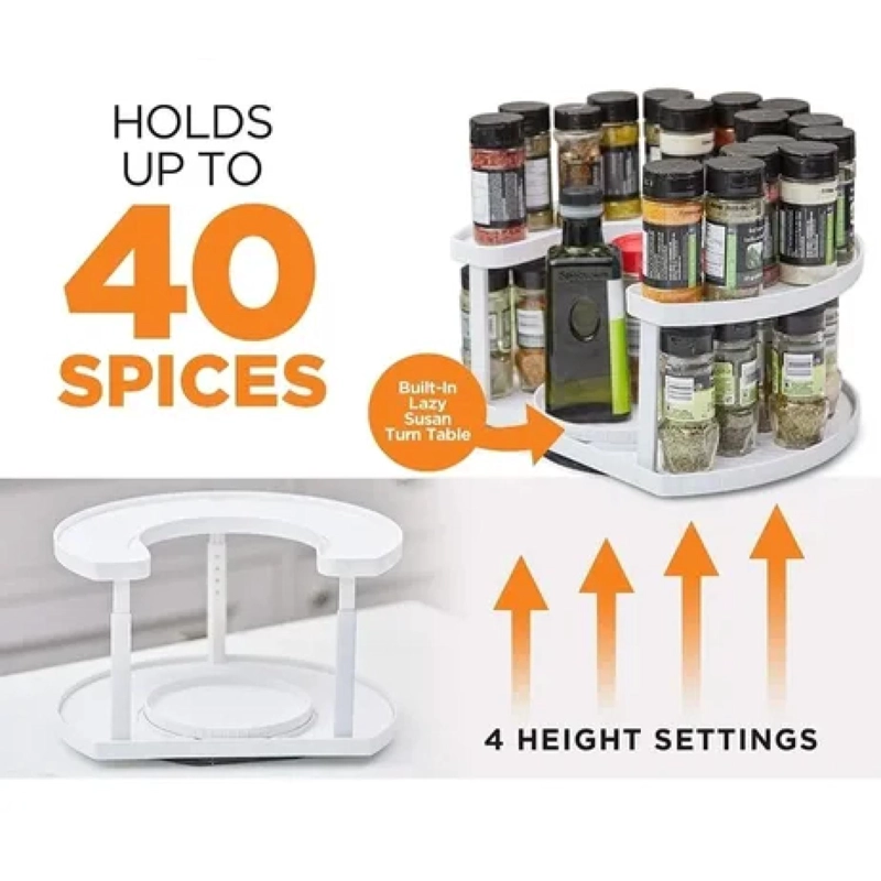 ORGANIZADOR GIRATORIO PARA ESPECIAS Y CONDIMENTOS DE COCINA - 3