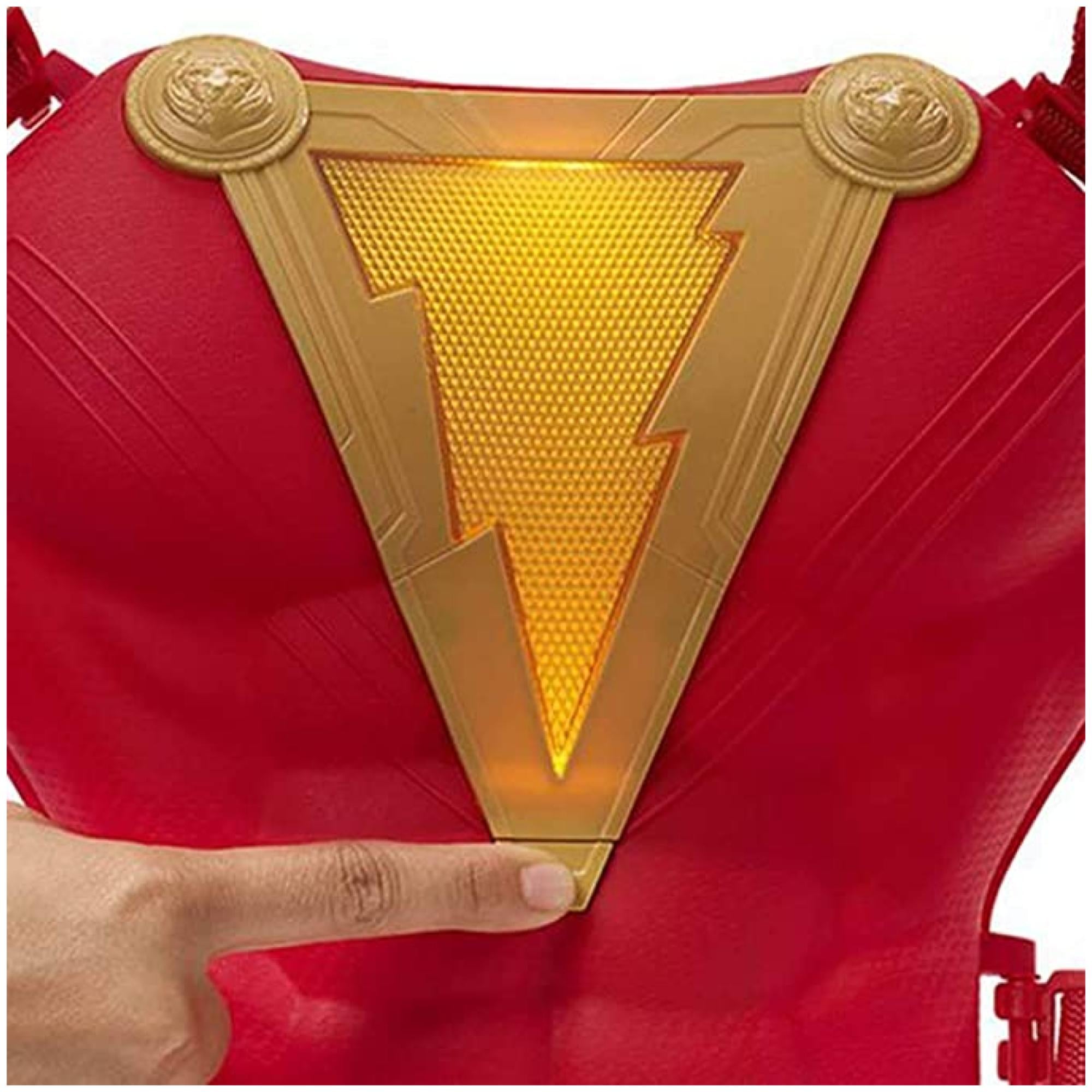 JUGUETE TOTAL CLICK ARMADURA DE PODER SHAZAM LUZ Y SONIDO DC - 2