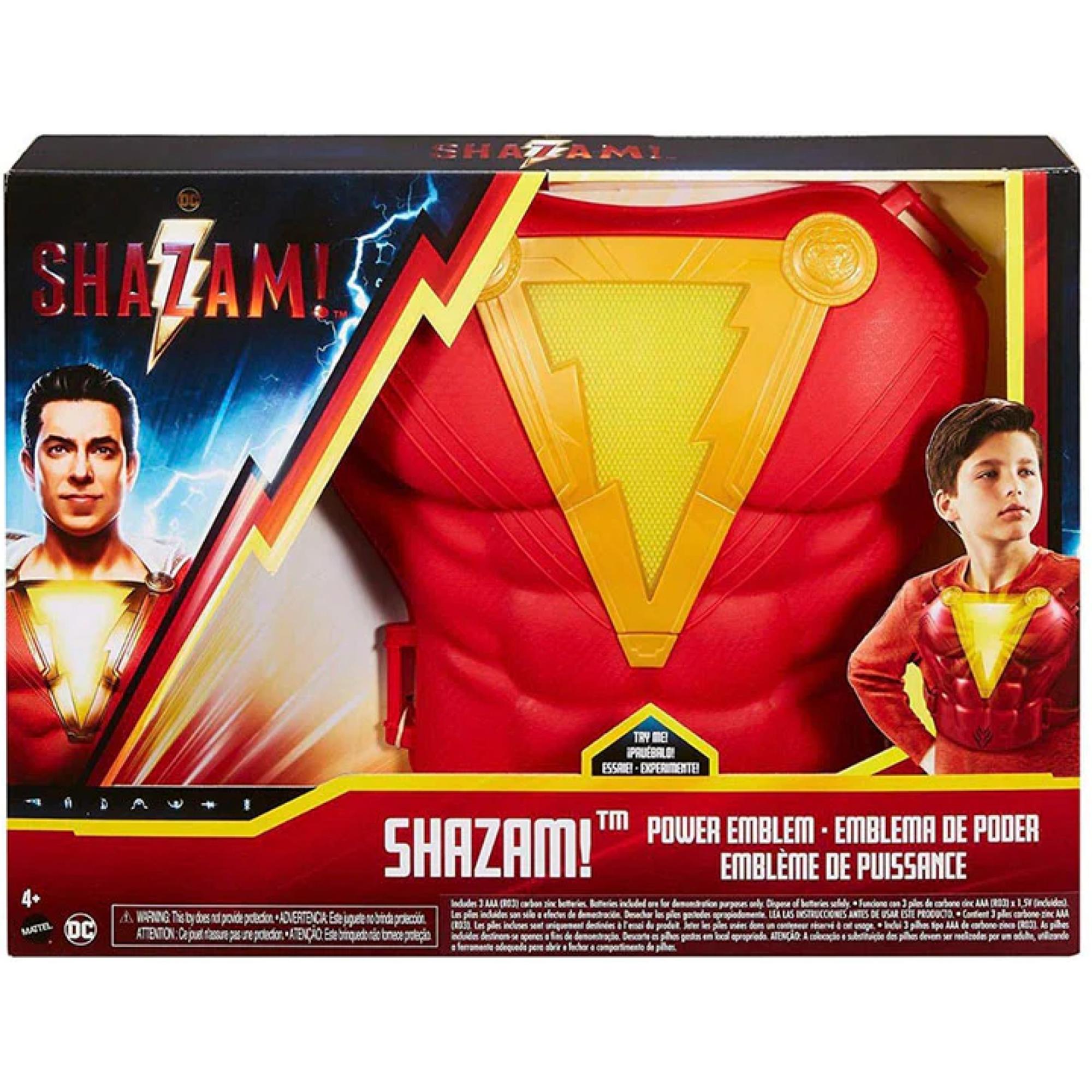 JUGUETE TOTAL CLICK ARMADURA DE PODER SHAZAM LUZ Y SONIDO DC - 4