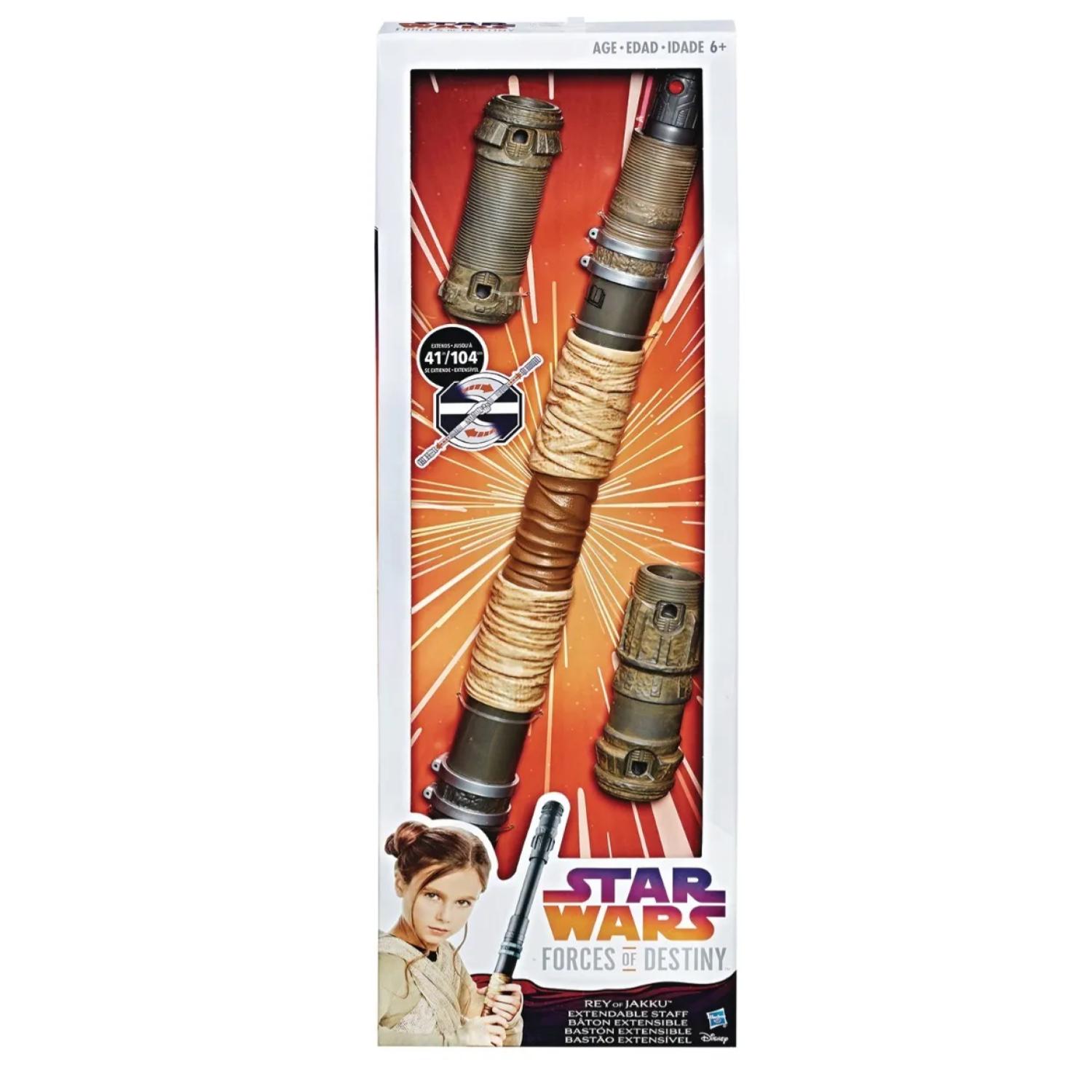 JUGUETE TOTAL CLICK SABLE BASTON EXTENSIBLE STAR WARS LUZ Y SONIDO HASBRO - 4