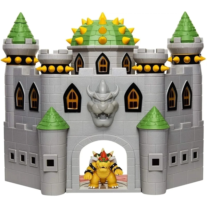 JUGUETE TOTAL CLICK ESCENA BATALLA CASTILLO DE BOWSER MARIO NINTENDO - 1