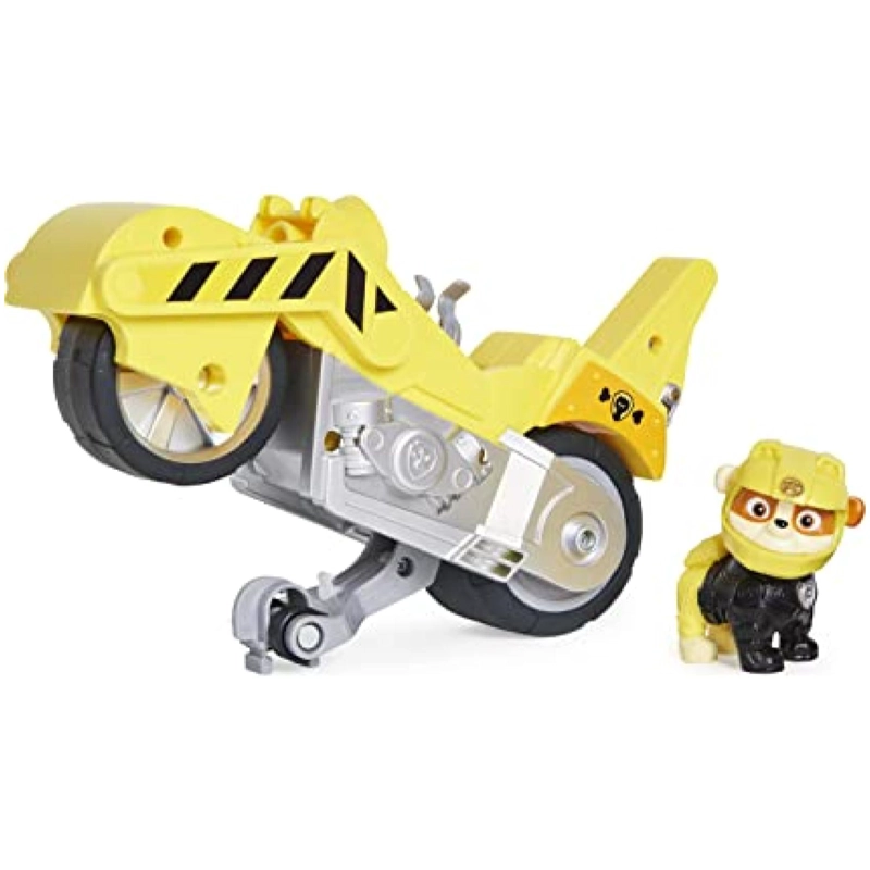 JUGUETE RUBBLE MOTO AMARILLA FRICCION PAW PATROL NICKELODEON - 1