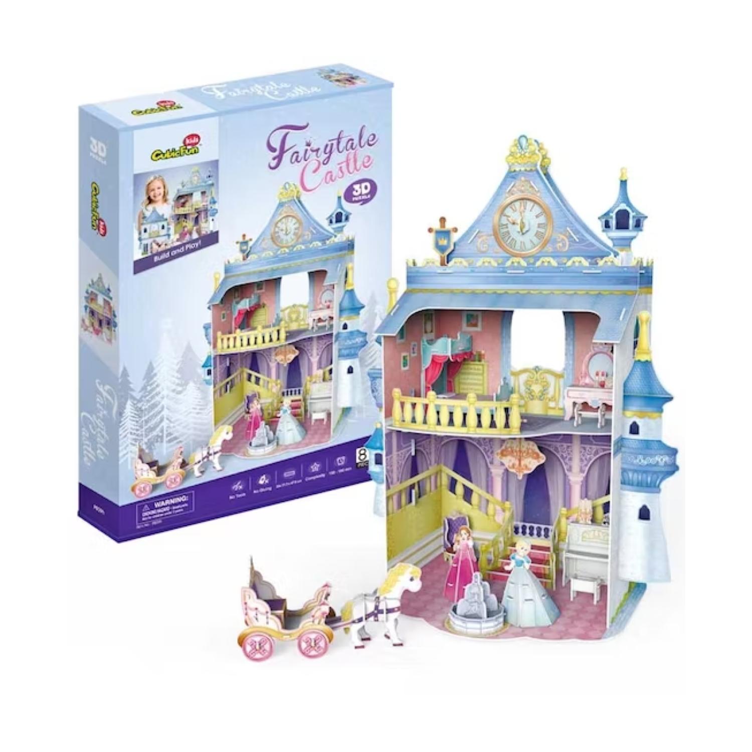 JUGUETE TOTAL CLICK CASTILLO ARMABLE CUENTO DE HADAS 3D CON ACCESORIOS - 2