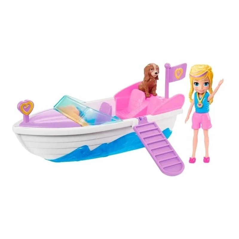 JUGUETE TOTAL CLICK AVENTURA ACUATICA LANCHA INFANTIL POLLY POCKET - 1