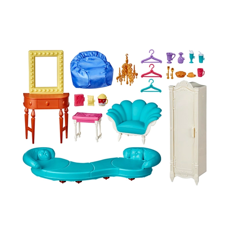 JUGUETE TOTAL CLICK CASA CASTILLO DE PINCESAS 16 ACCESORIOS ROSADO HASBRO - 3