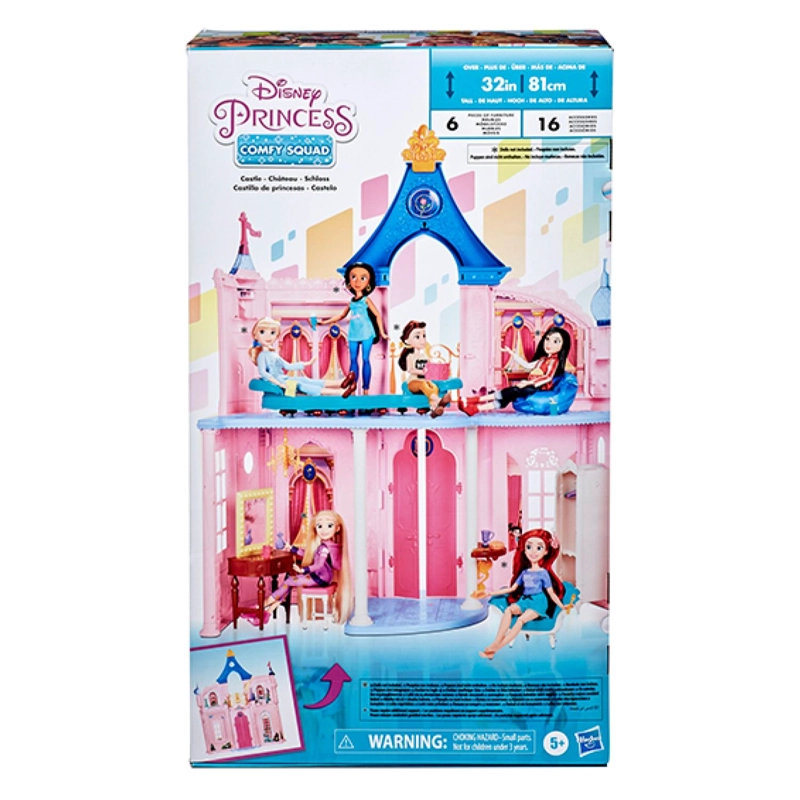 JUGUETE TOTAL CLICK CASA CASTILLO DE PINCESAS 16 ACCESORIOS ROSADO HASBRO - 4