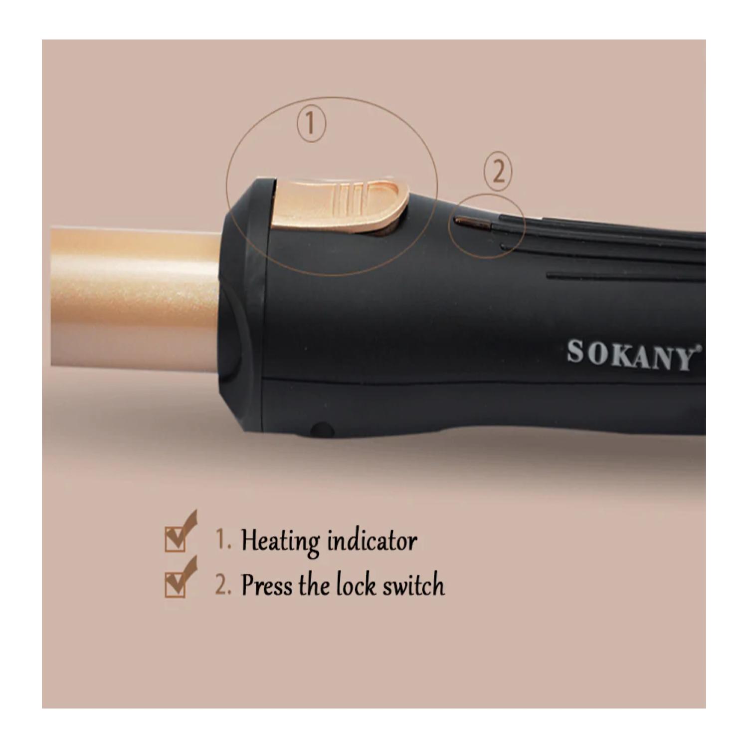 ONDULADOR DE CABELLO SOKANY RIZADOR TELESCOPICO PORTATIL HB-787 - 2