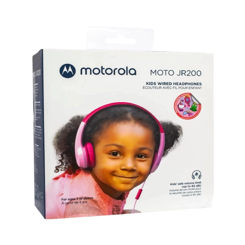 AUDÍFONOS MOTOROLA MANOS LIBRES MOTO JR 200 ROSADO CONECTOR JACK 3.5MM - 2