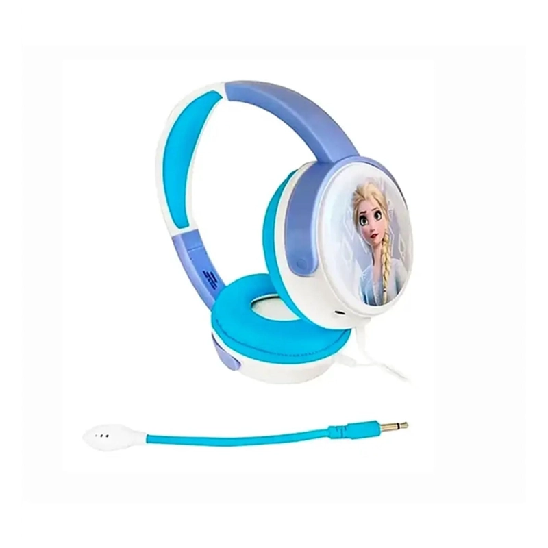 AUDÍFONOS GAMER HEADSET INFANTIL FROZEN BLANCO CELESTE - 3