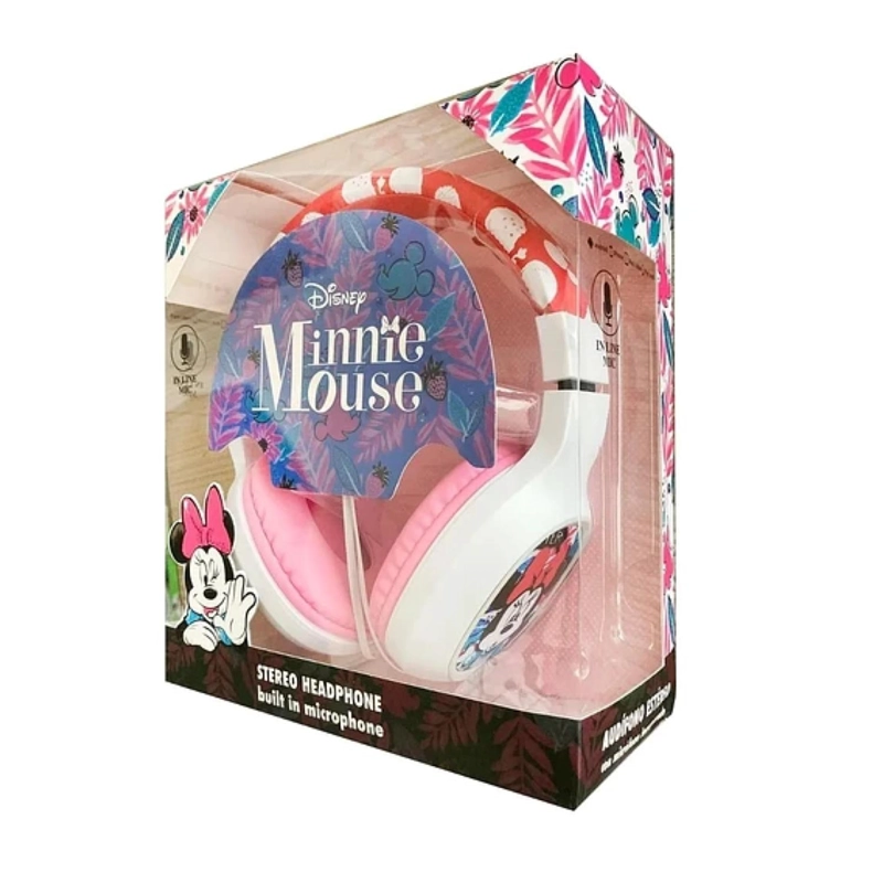 AUDÍFONOS MANOS LIBRES HEADSET INFANTIL MINNIE MOUSE BLANCO - 3