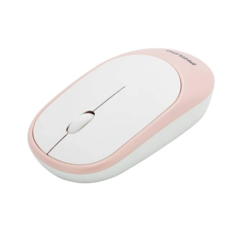 MOUSE INALÁMBRICO PHILCO USB SILENCIOSO 3 BOTONES ROSADO PRO - 2