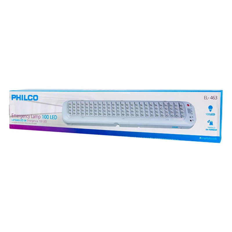 LAMPARA DE EMERGENCIA 100 LED IP20 BLANCO EL-463 PHILCO - 3
