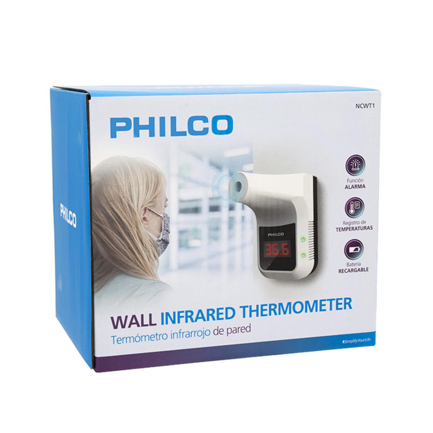 TERMOMETRO INFRARROJO DE PARED RECARGABLE BLANCO PHILCO - 3