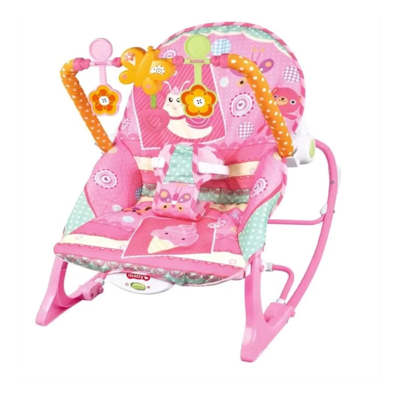 JUEGO DIDÁCTICO TOTAL CLICK SILLA MECEDORA VIBRADORA MUSICAL ROSADO INFANTIL - 1