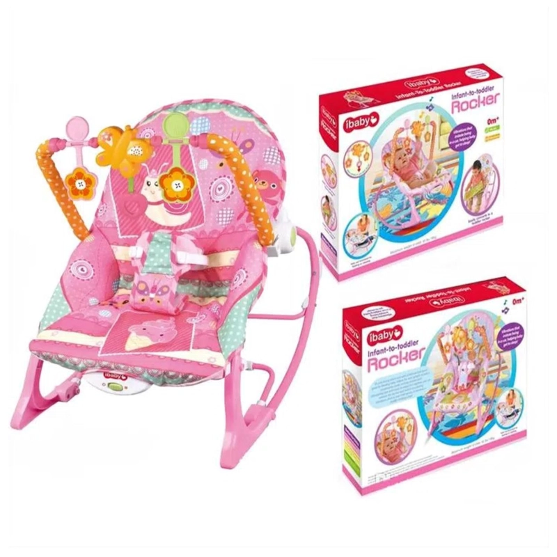 JUEGO DIDÁCTICO TOTAL CLICK SILLA MECEDORA VIBRADORA MUSICAL ROSADO INFANTIL - 2