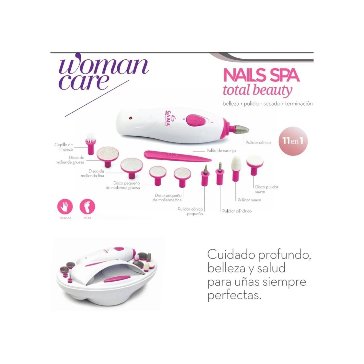 SET DE MANICURE GAMA 11 ACCESORIOS BLANCO NAIL SPA BVT - 2