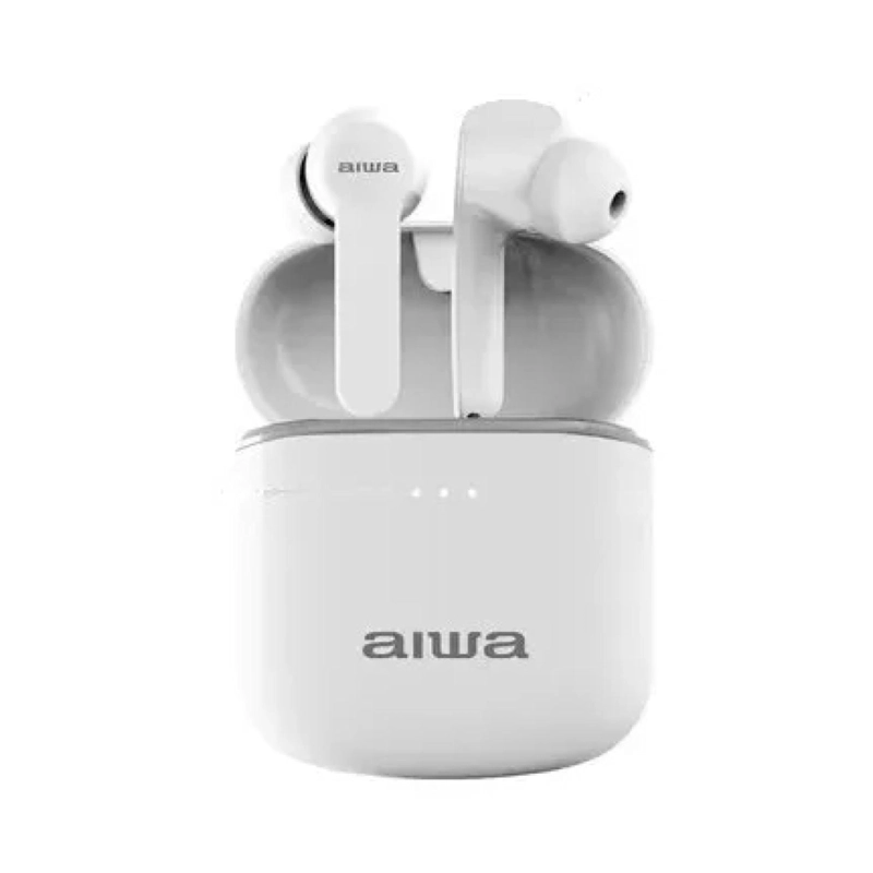 AUDÍFONOS AIWA IN EAR TRUE WIRELESS AW8 RECARGABLES BLUETOOTH BLANCO - 2