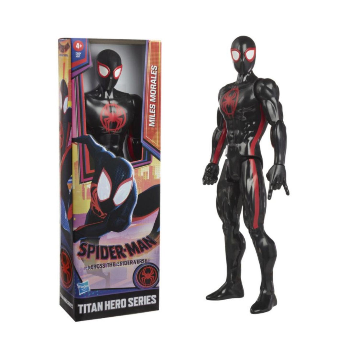 FIGURA DE ACCION TOTAL CLICK NEGRO JUGUETE MILESMORALES TITAN HERO SERIES HASBRO - 2