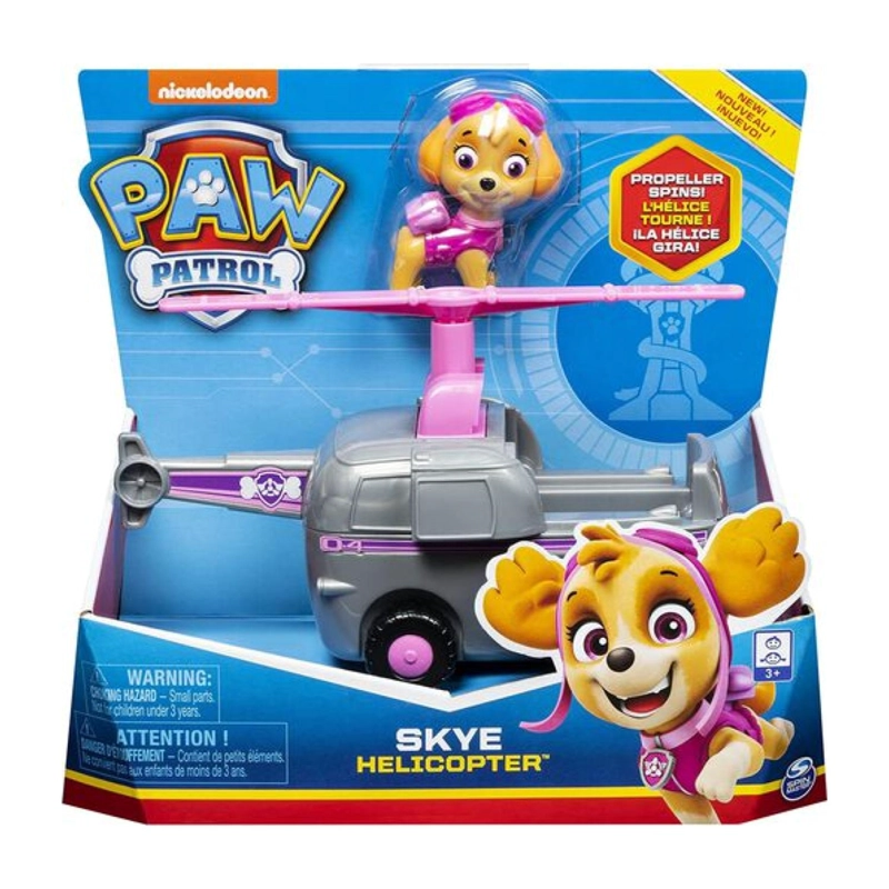 JUGUETE TOTAL CLICK SKYE HELICOPTERO GRIS FRICCION PAW PATROL - 3