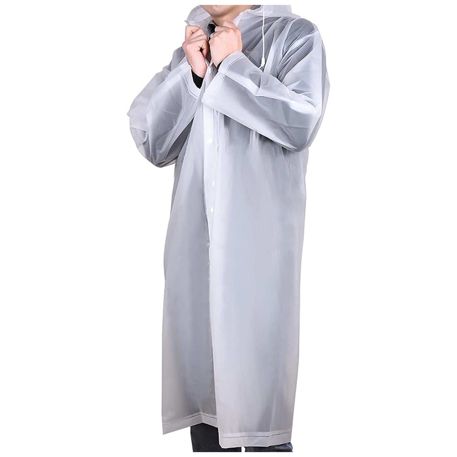 PONCHO IMPERMEABLE CON GORRO PARA LLUVIA TRANSPARENTE - 2