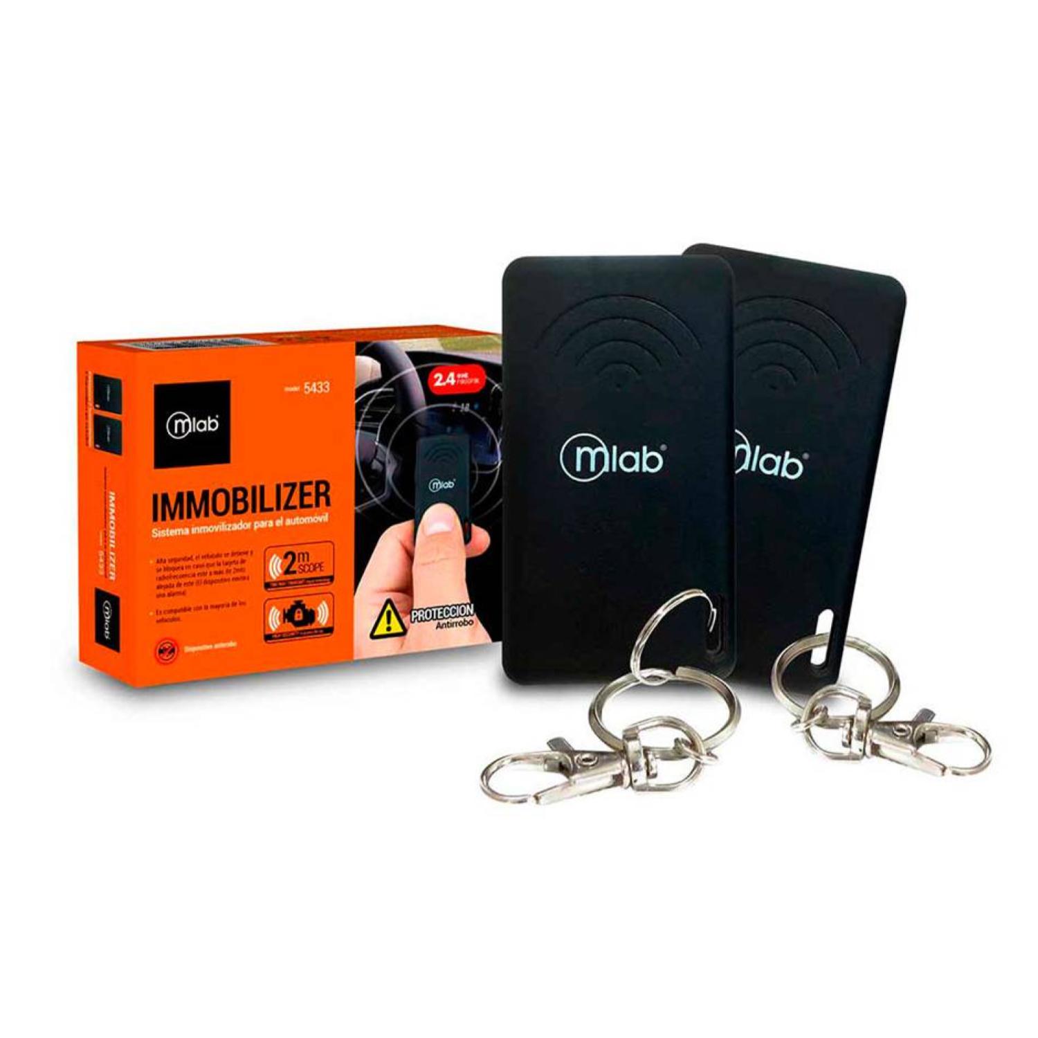 INMOVILIZADOR MICROLAB CORTA CORRIENTE PARA AUTOMOVIL 2MTS NEGRO 5433 MLAB - 2