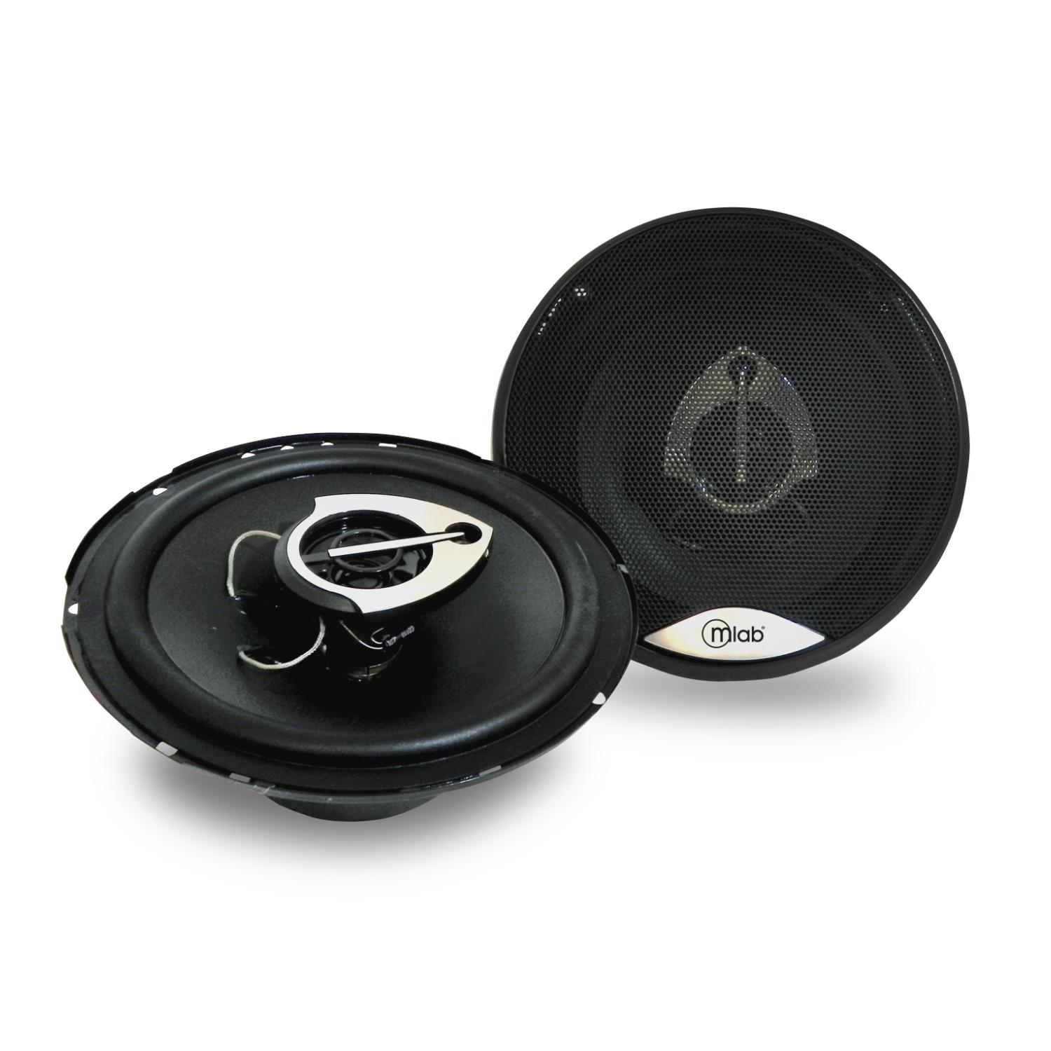 PACK MICROLAB 2 PARLANTES 6.5' 16CM PARA AUTOMOVIL NEGRO 8987 MLAB - 1