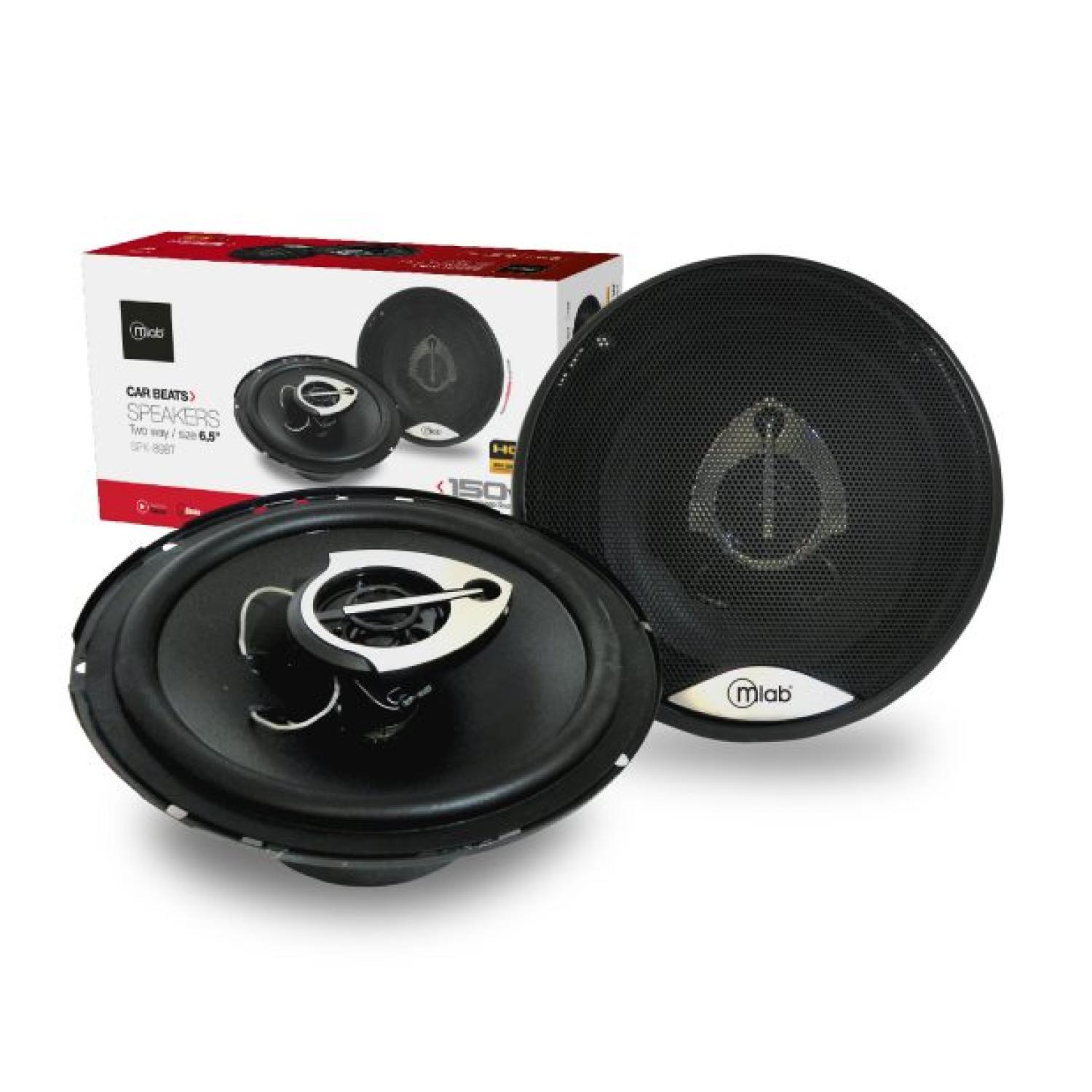 PACK MICROLAB 2 PARLANTES 6.5' 16CM PARA AUTOMOVIL NEGRO 8987 MLAB - 2