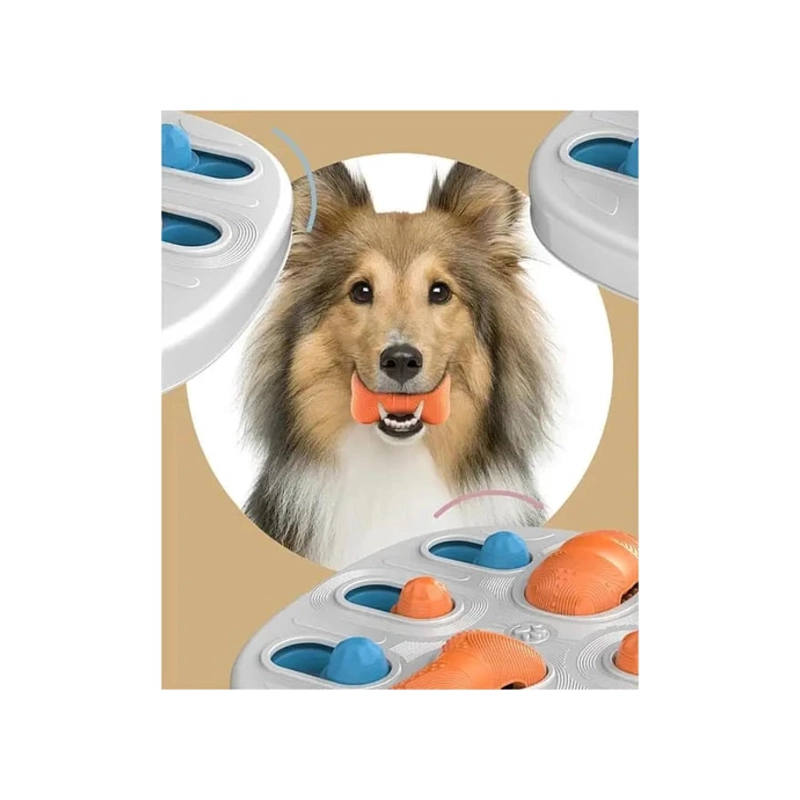 JUGUETE PERROS GATOS TOTAL CLICK DISPENSADOR DE COMIDA INTERACTIVO MASCOTAS - 2