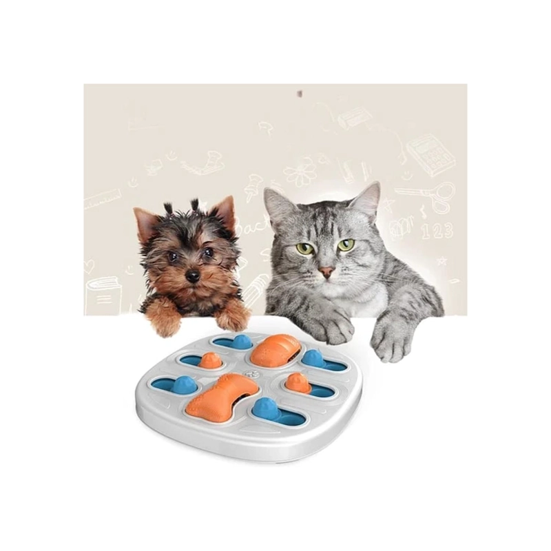 JUGUETE PERROS GATOS TOTAL CLICK DISPENSADOR DE COMIDA INTERACTIVO MASCOTAS - 4