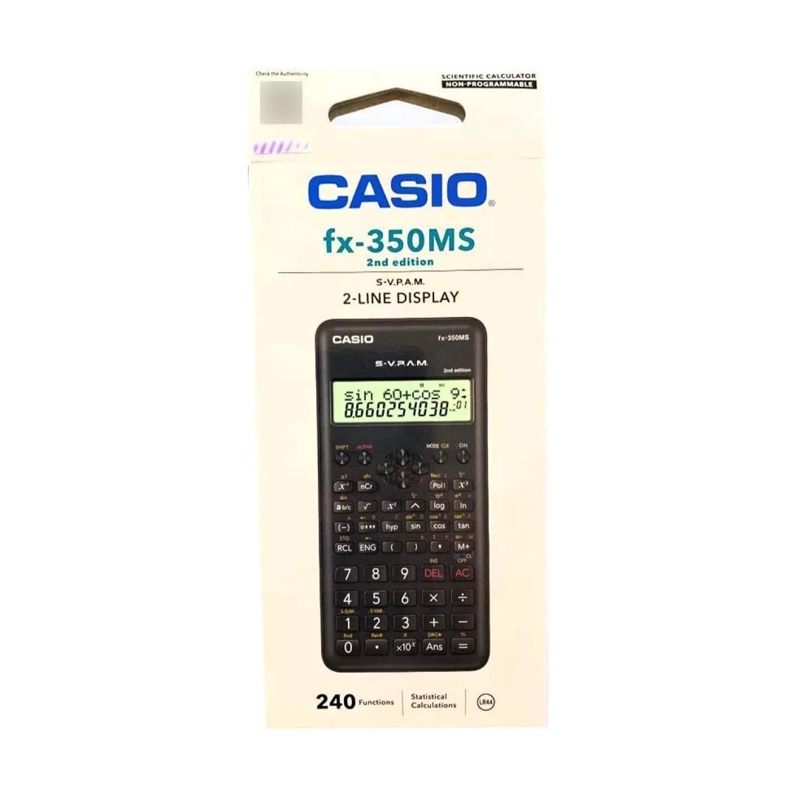 CALCULADORA CASIO NEGRO CIENTIFICA 240 FUNCIONES FX-350MS - 2