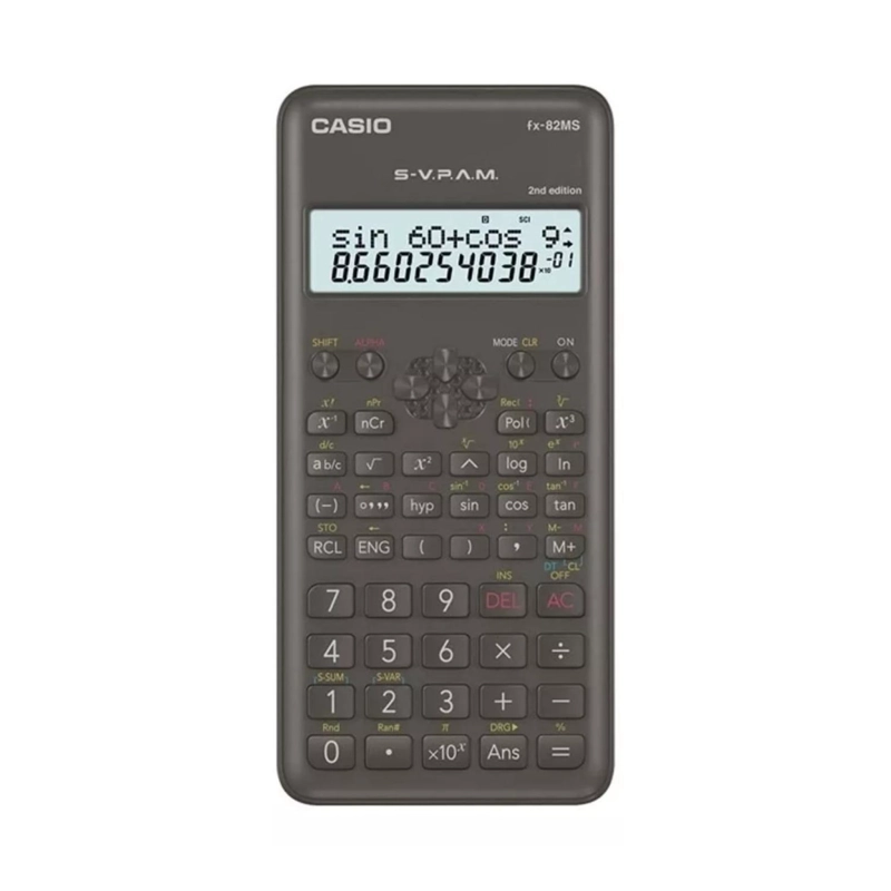 CALCULADORA CASIO NEGRO CIENTIFICA 240 FUNCIONES FX-82MS - 1