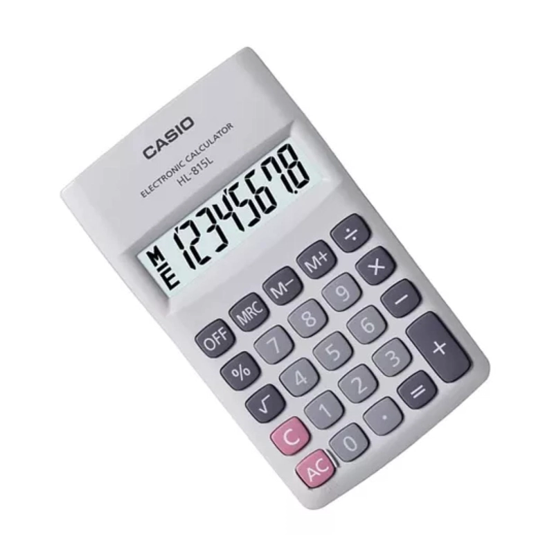 CALCULADORA CASIO BLANCO BOLSILLO 8 DIGITOS HL-815L - 2