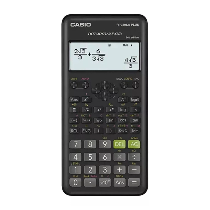 CALCULADORA CASIO NEGRO CIENTIFICA 252 FUNCIONES FX-350LA PLUS - 1