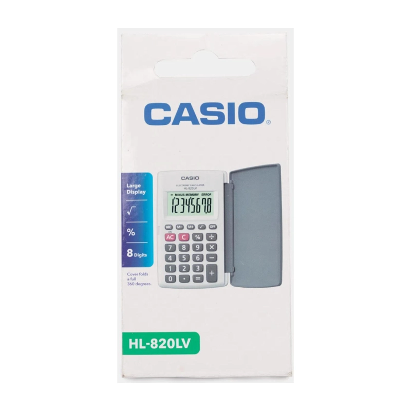CALCULADORA DE BOLSILLO 8 DIGITOS EN COLOR BLANCO HL-820LV-WE CASIO - 3
