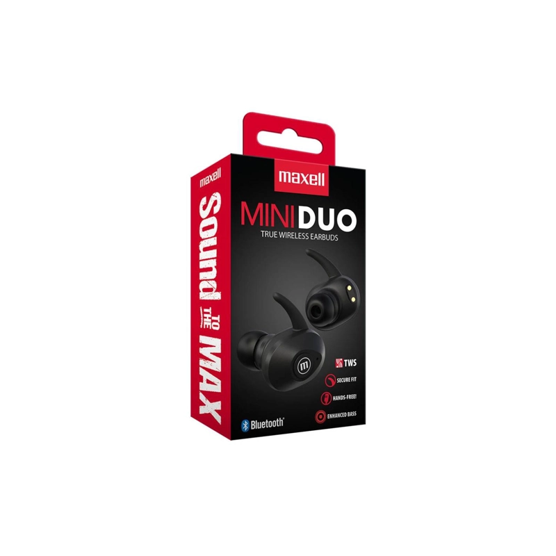 AUDÍFONOS MAXELL IN EAR TRUE WIRELESS MINI DUO BLUETOOTH NEGRO - 2