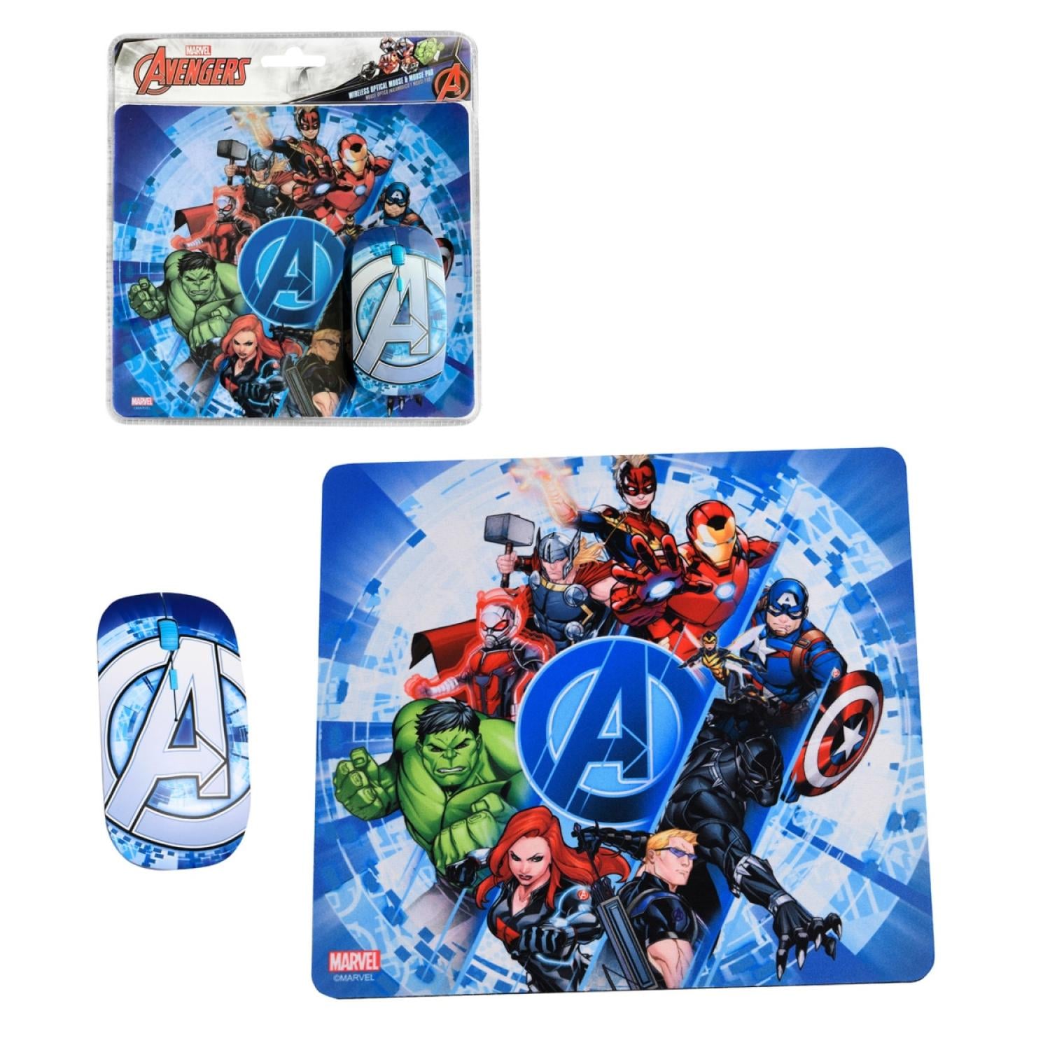 MOUSE INALÁMBRICO DISNEY KIT USB 3B Y PAD AVENGERS - 1