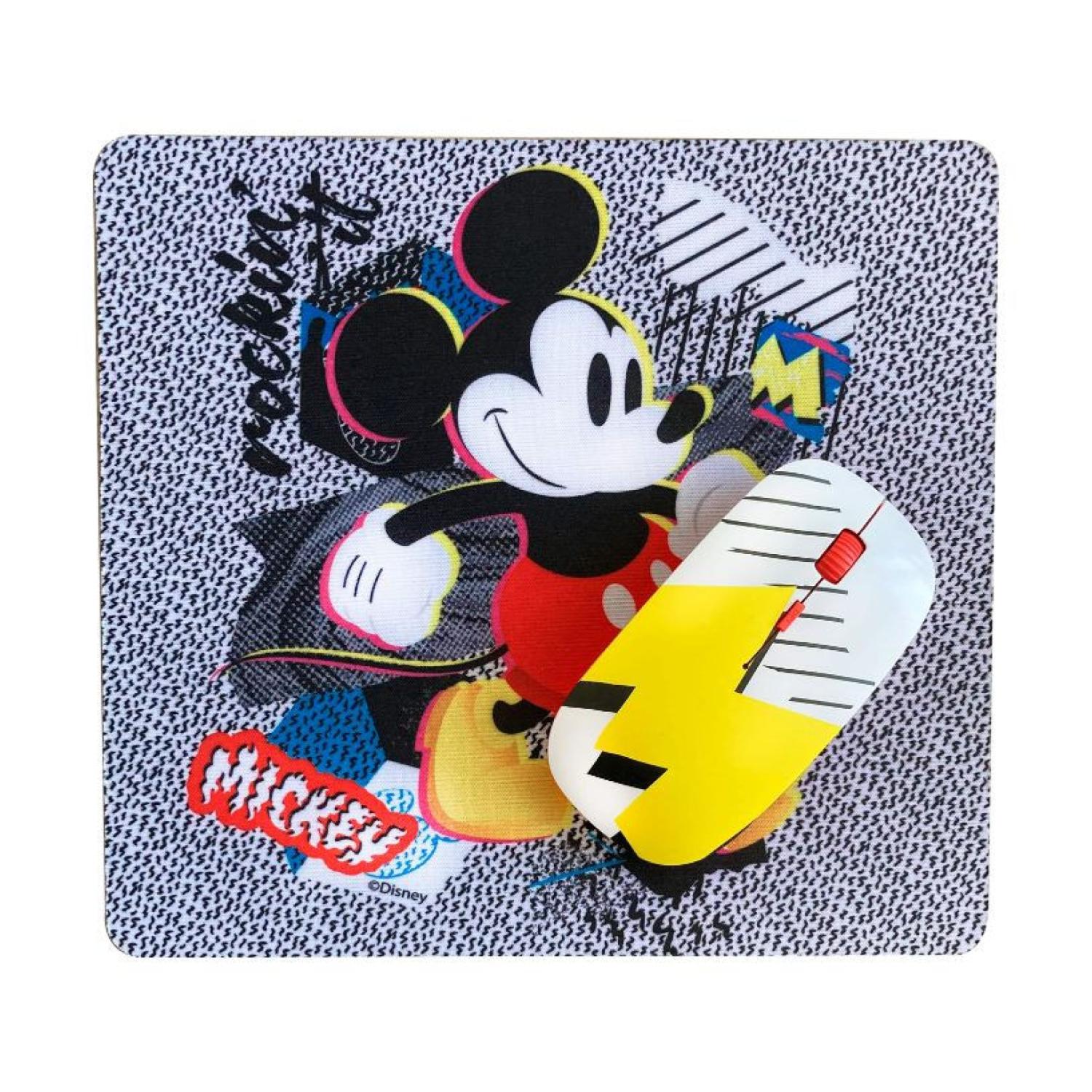 MOUSE INALÁMBRICO DISNEY KIT USB 3B Y PAD MICKEY - 1