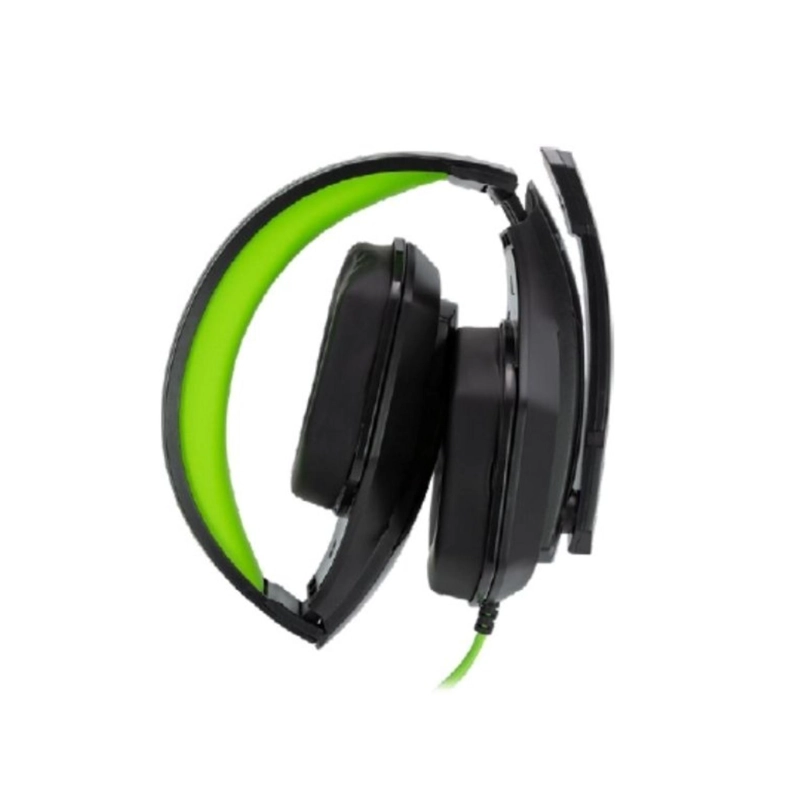AUDÍFONOS GAMER MONSTER HEADSET PLEGABLE PS4 PS5 XBOX LOFTY NEGRO VERDE CONECTOR JACK 3.5MM - 2