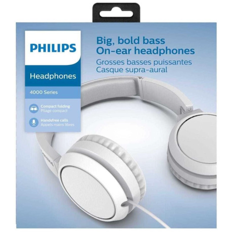 AUDÍFONOS PHILIPS MANOS LIBRES OVER EAR AH4105 BLANCO CONECTOR JACK 3.5MM - 3