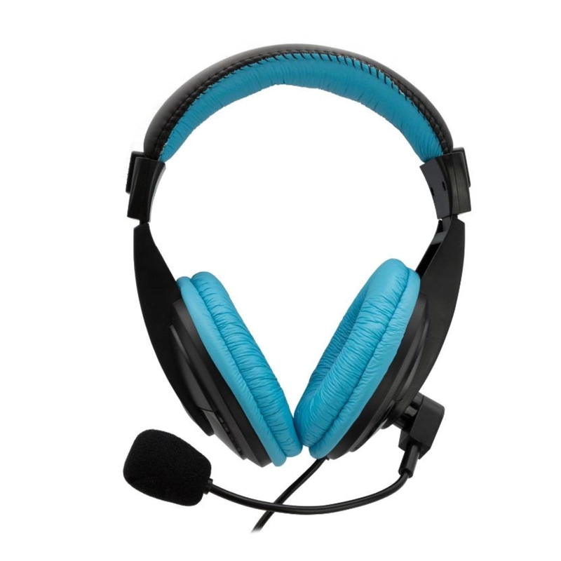 AUDÍFONOS GAMER MONSTER HEADSET LOUD NEGRO AZUL CONECTOR JACK 3.5MM - 2