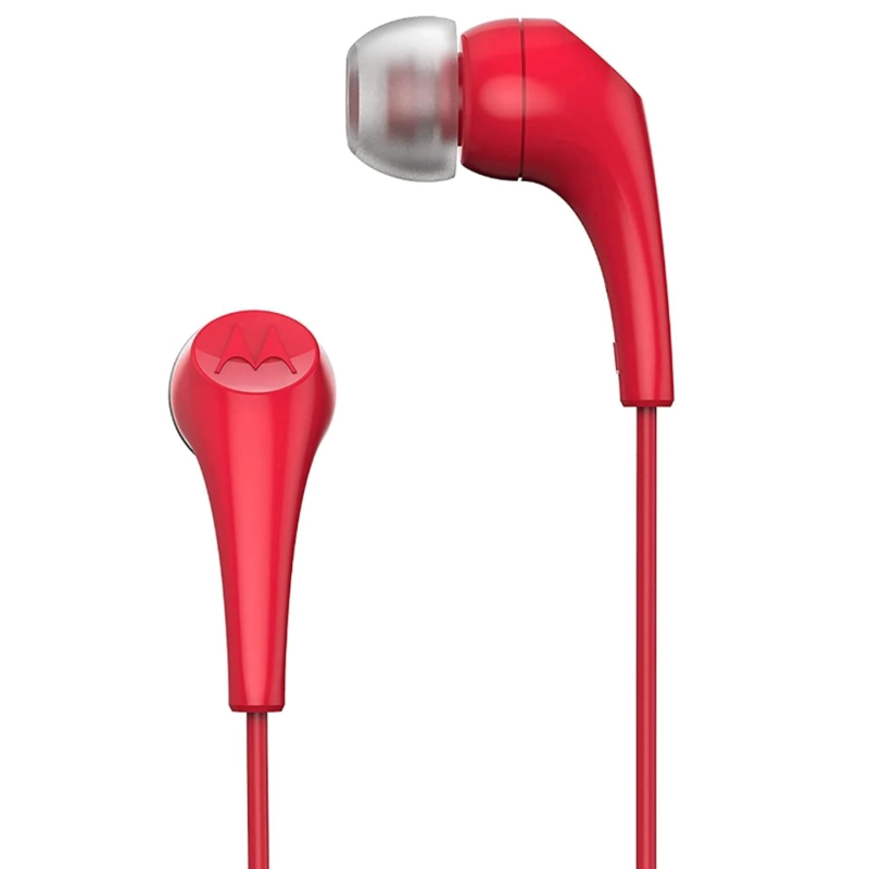 AUDÍFONOS MOTOROLA TRUE WIRELESS MANOS LIBRES EARBUDS 2 BLUETOOTH ROJO CONECTOR JACK 3.5MM - 1