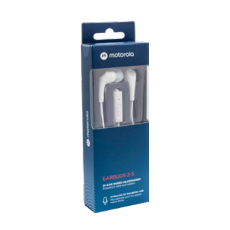 AUDÍFONOS MOTOROLA TRUE WIRELESS MANOS LIBRES EARBUDS 2 BLUETOOTH BLANCO CONECTOR JACK 3.5MM - 2