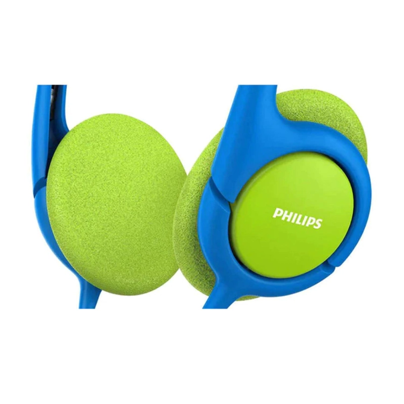 AUDÍFONOS PHILIPS OVER EAR SHK1030 INFANTIL VERDE AZUL CONECTOR JACK 3.5MM - 2
