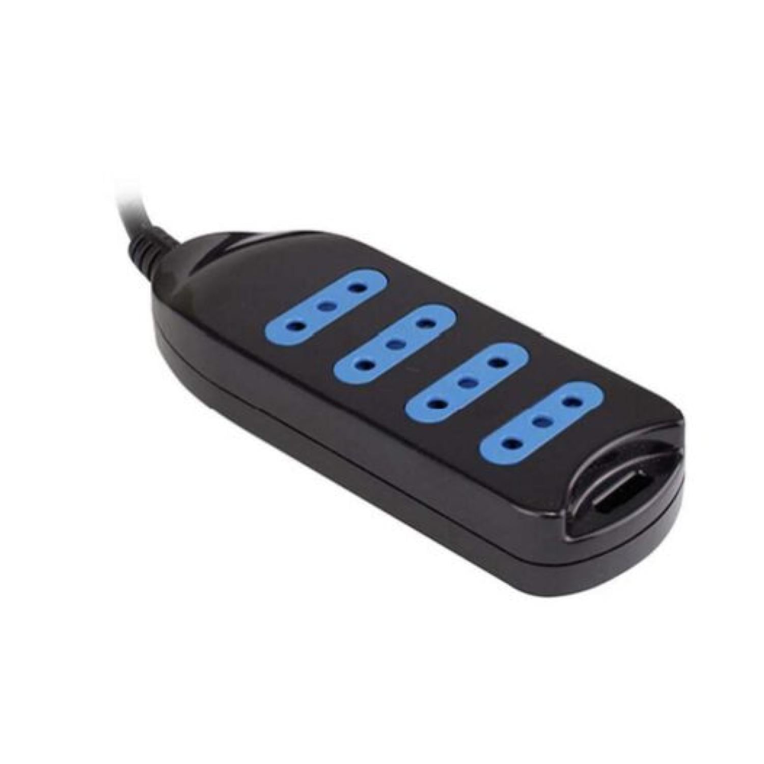 ALARGADOR EXTENSION PHILCO 3 MTS 4 ENTRADAS NEGRO - 1