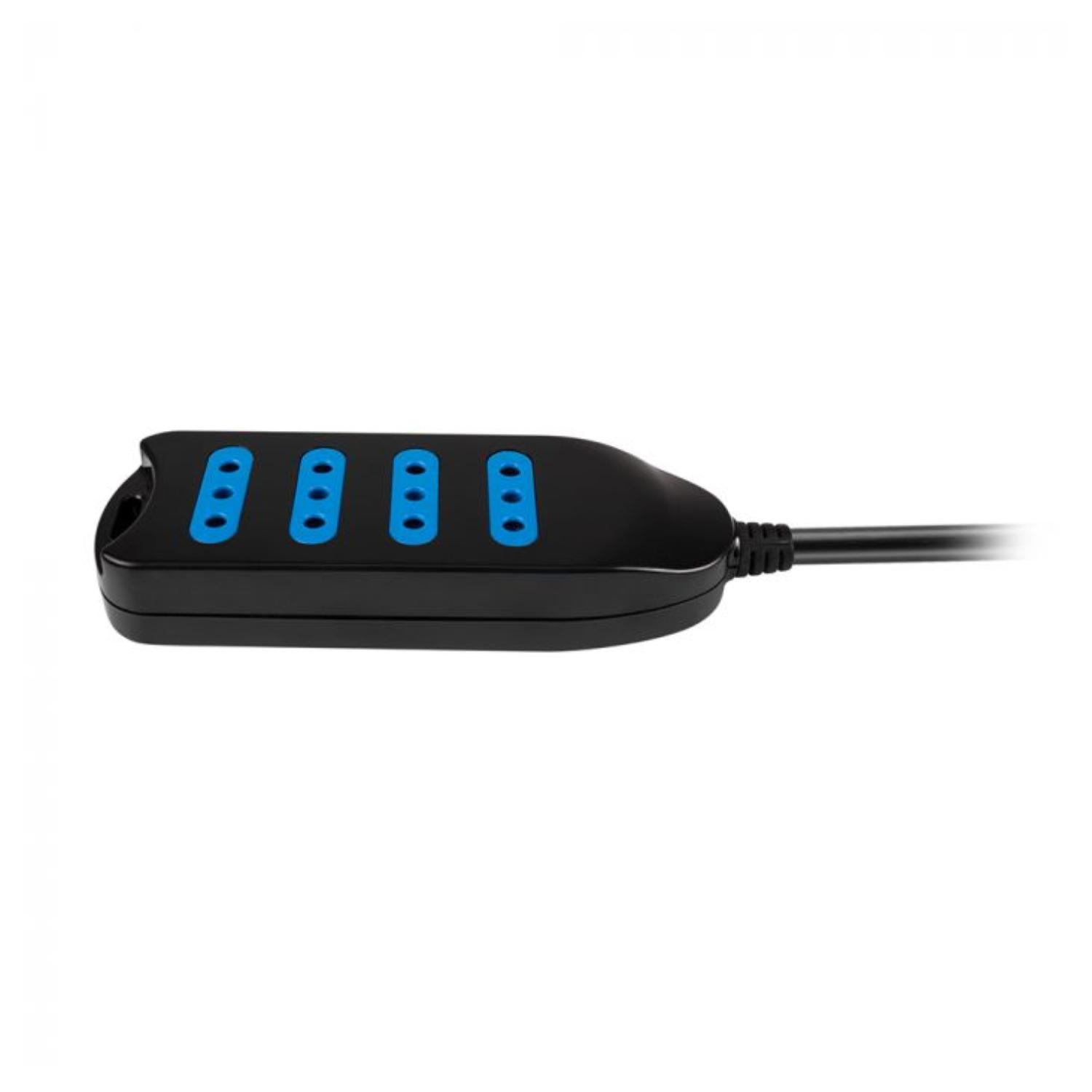 ALARGADOR EXTENSION PHILCO 5 MTS 4 ENTRADAS NEGRO - 2