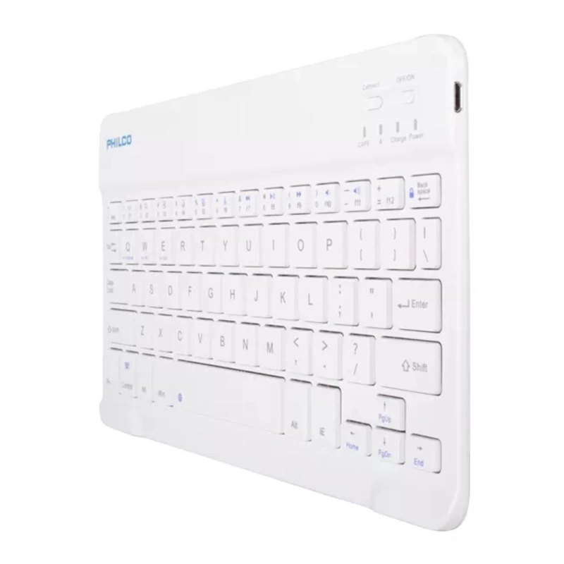 MINI TECLADO INALAMBRICO BLUETOOTH BLANCO B-1001 PHILCO - 2
