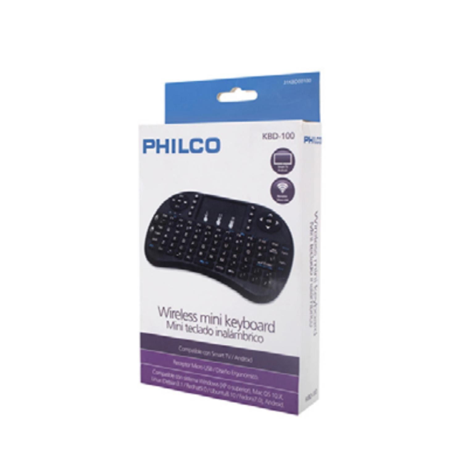 TECLADO WINDOWS INALÁMBRICO PHILCO MINI SMART TV NEGRO - 3