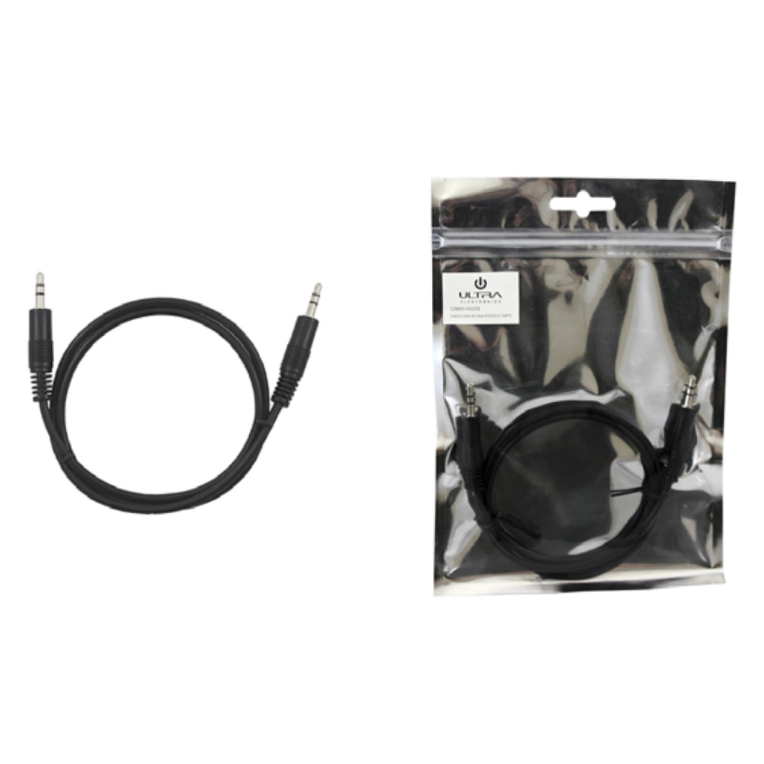CABLE DE AUDIO AUXILIAR PLUG 3.5 A PLUG 3.5 0.7 MTS ULTRA - 2