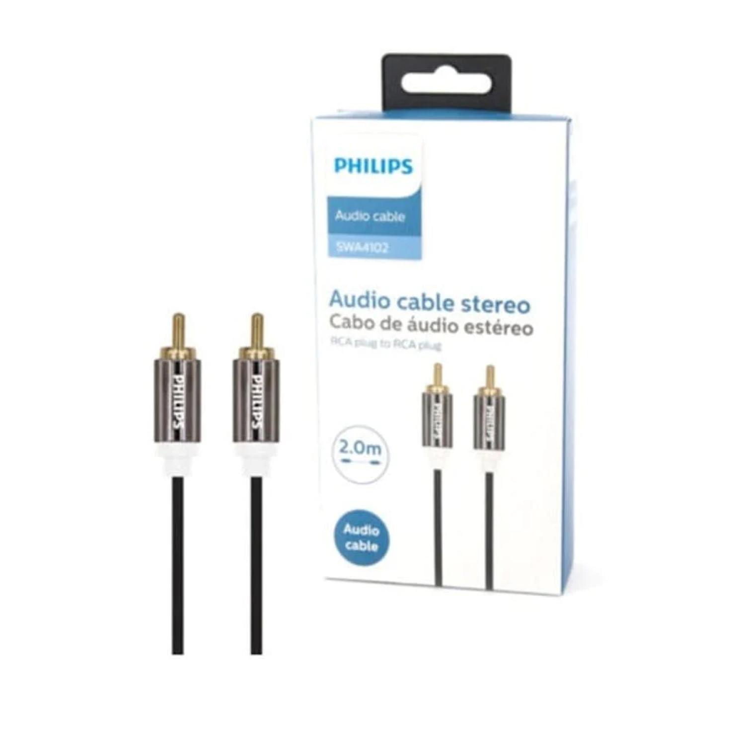 CABLE PHILIPS AUXILIAR AUDIO JACK 3.5 A JACK 3.5 PD 2MTS - 2